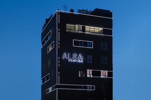 alsa complex 1 نورپردازی نمای Facade lightning